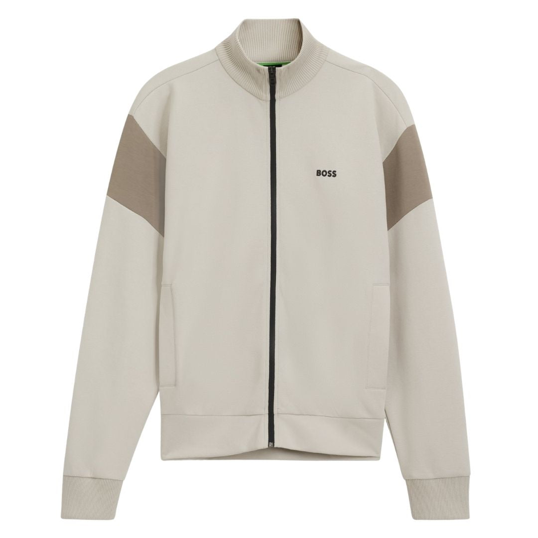 Boss Green SW_Union Skaz Zip Thru - Off White