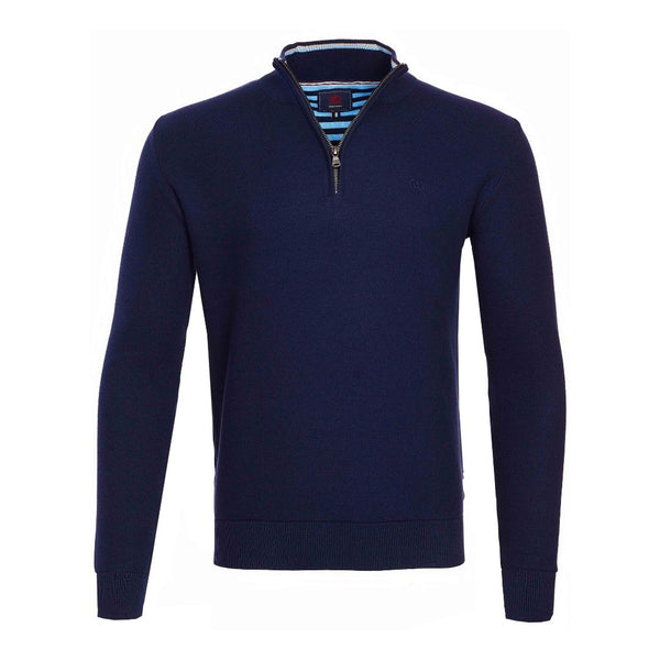 Andre 'Lyon' 1/4 Zip Jumper - Navy