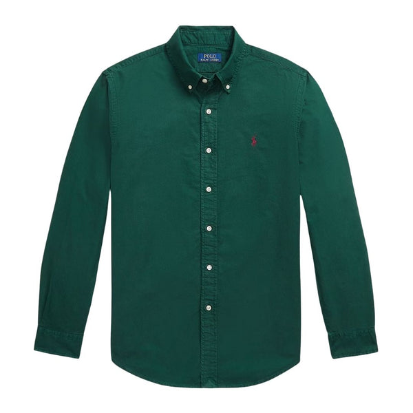 Polo Ralph Lauren Custom Fit Garment-Dyed Oxford Shirt - Green