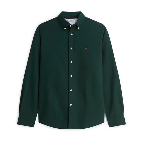 Tommy Hilfiger Solid Heritage Oxford RF Shirt - Green