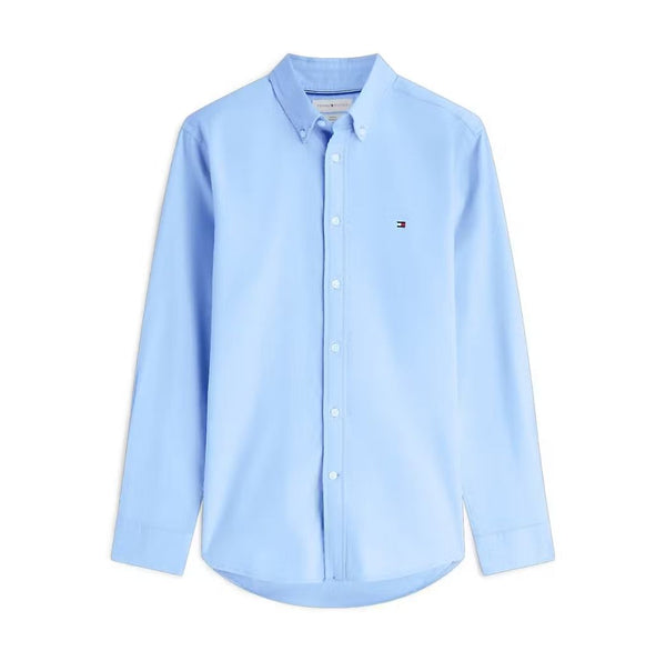 Tommy Hilfiger Flex Flannel Solid RF Shirt - Blue