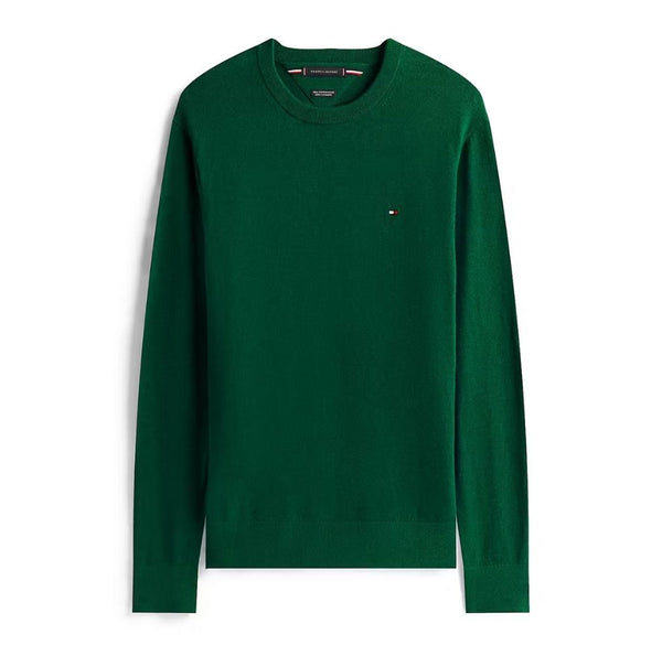 Tommy Hilfiger Pima Organic Cotton Cashmere Crew Neck - Green