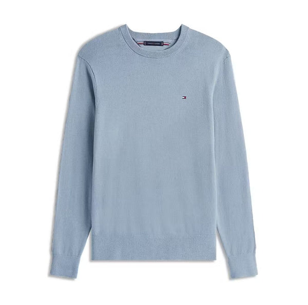 Tommy Hilfiger Pima Organic Cotton Cashmere Crew Neck - Blue