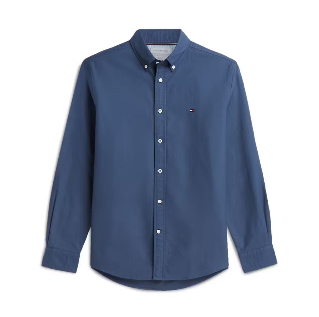 Tommy Hilfiger Solid Heritage Oxford RF Shirt - Blue