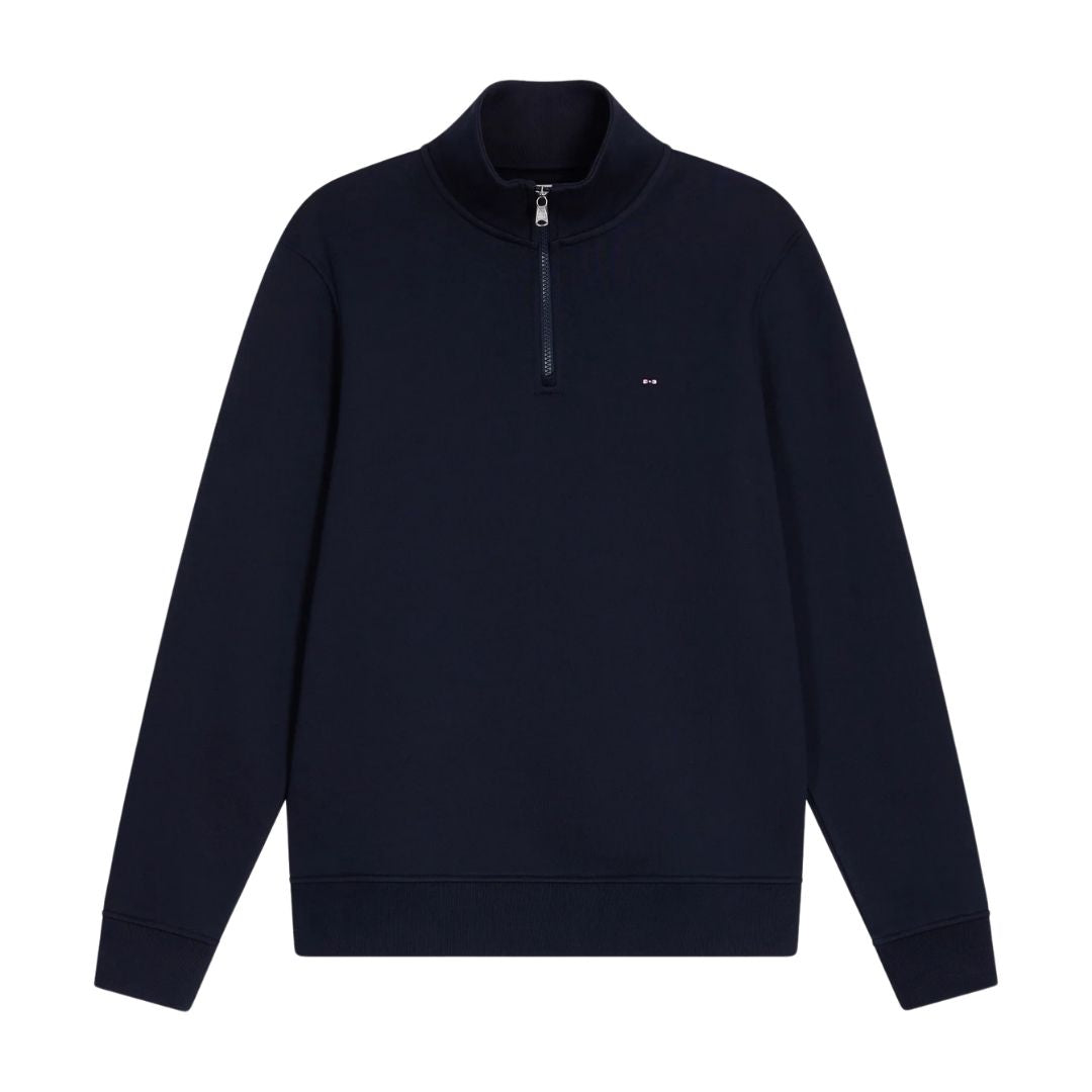 Eden Park Navy cotton fleece zip-up sweatshirt - Blue