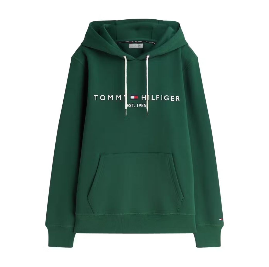 Tommy Hilfiger Logo Hoody - Green