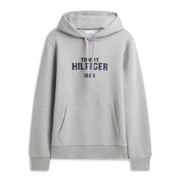 Tommy Hilfiger 'Hilfiger' Stack Regular Fleece Hoodie - Grey