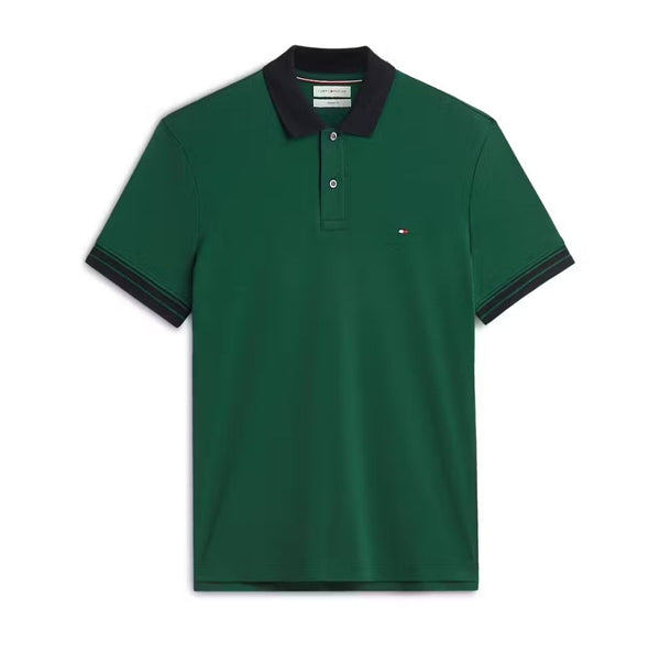 Tommy Hilfiger Interlock Placket Detail Regular Polo - Green