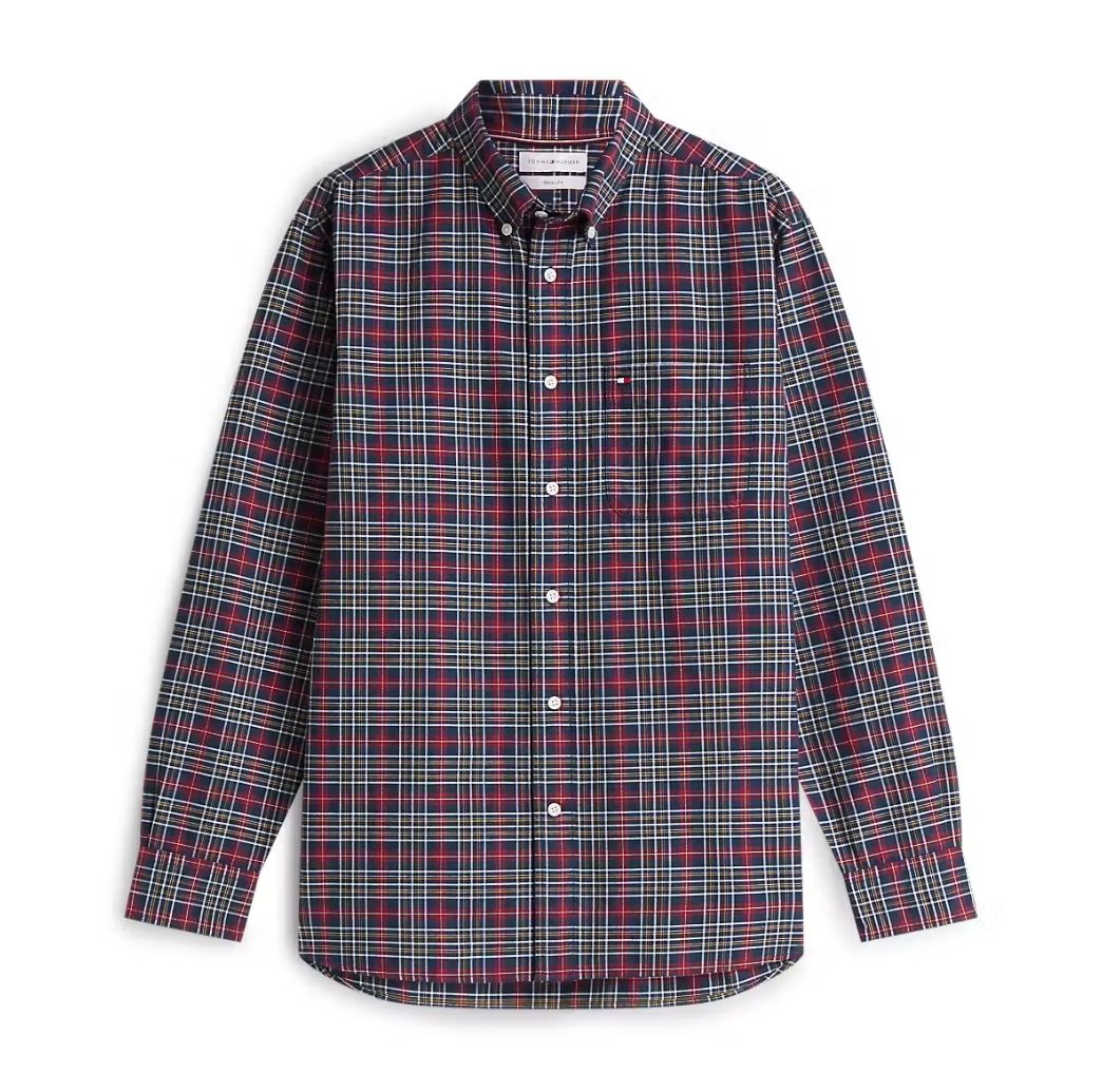 Tommy Hilfiger Oxford Tartan Check CF Shirt - Navy