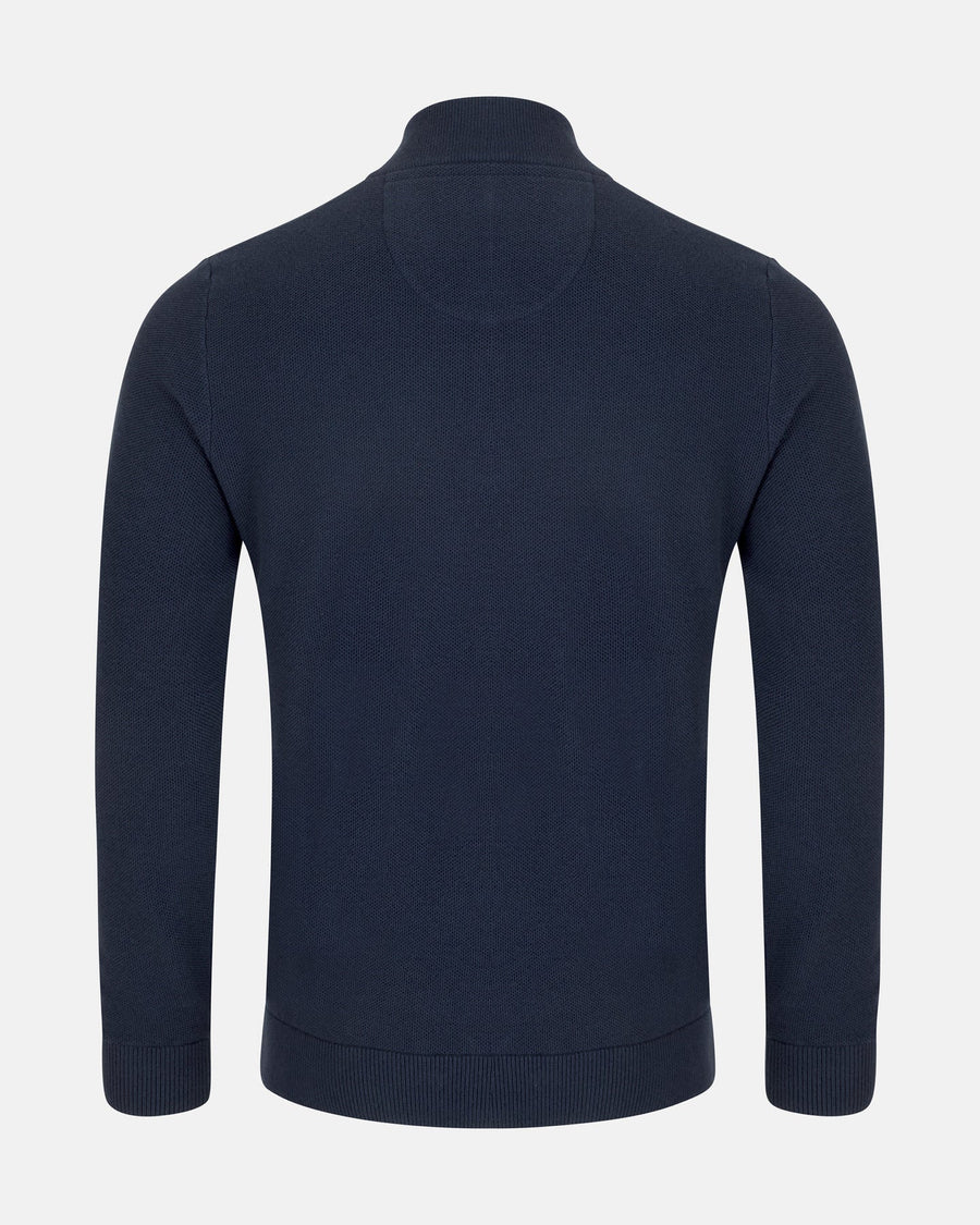 Andre Madrid Quarter Zip Knit - Navy