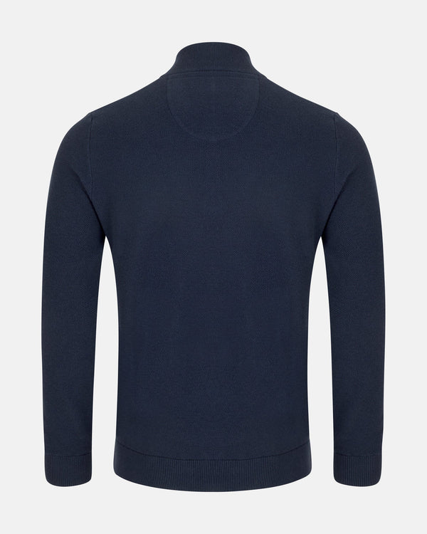 Andre Madrid 1/4 Zip Knit - Navy