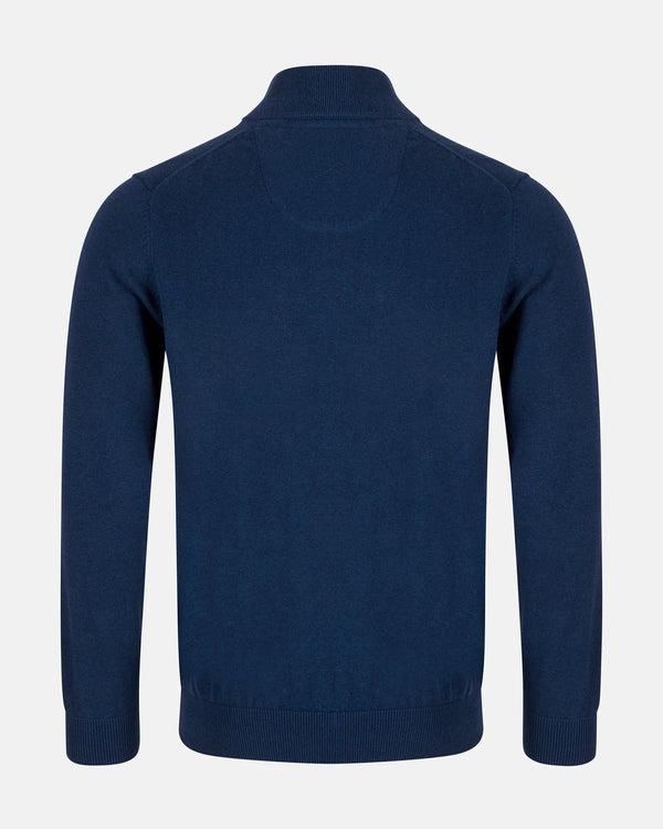 Andre Tory 1/4 Zip Knit - Ink