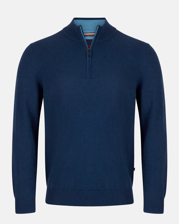 Andre Tory 1/4 Zip Knit - Ink