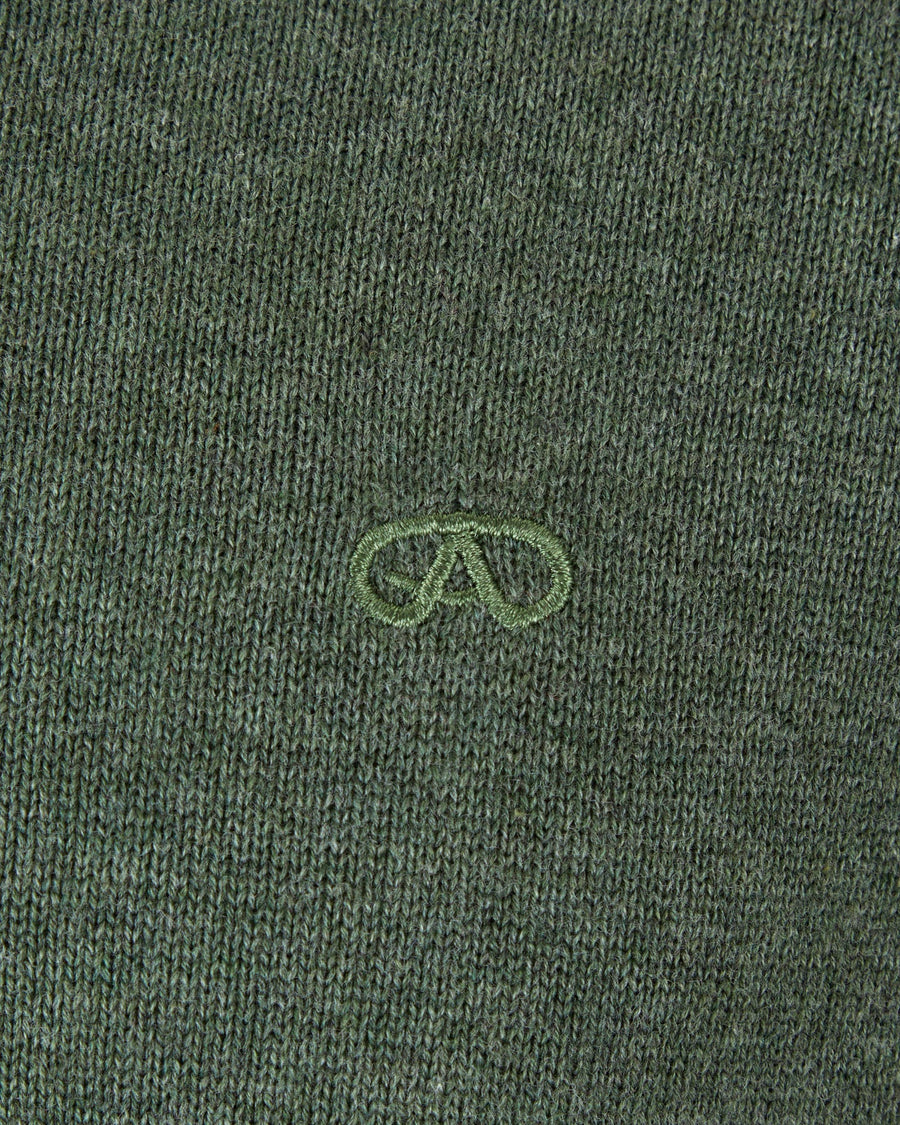Andre Tory Quarter Zip Knit - Olive