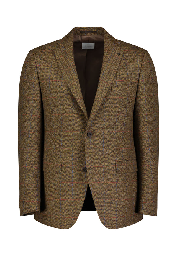 Roy Robson Herringbone Check Jkt - Brown