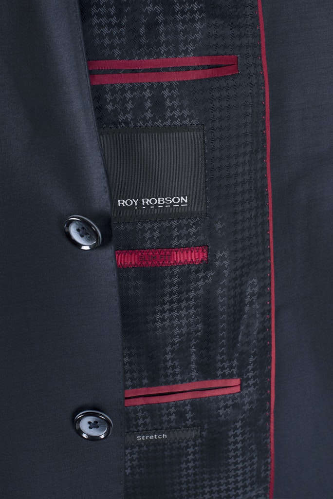 Roy Robson Slim Fit Stretch Suit Jacket - Navy