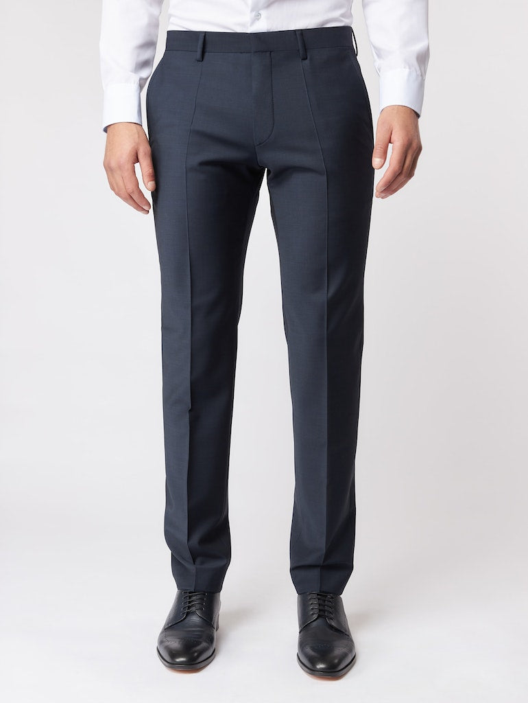 Slim Fit Suit trousers - Navy blue - Men | H&M IN