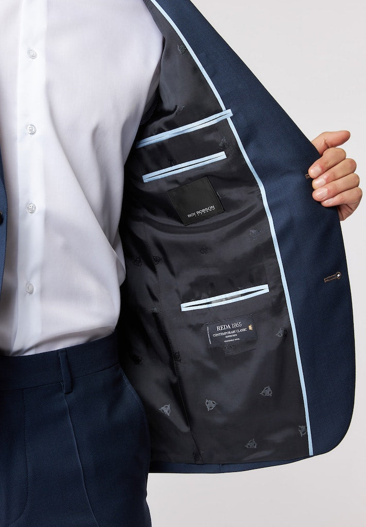 Roy Robson Regular Fit Reda Wool Suit Jacket - Blue
