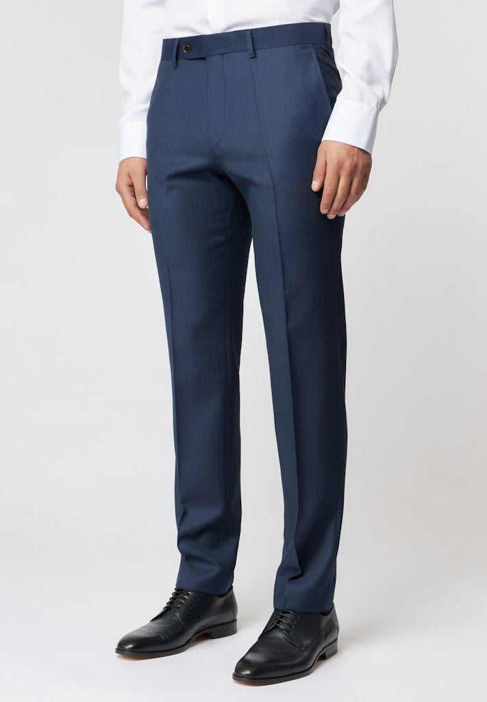 Roy Robson Regular Fit Reda Wool Suit Trousers - Blue