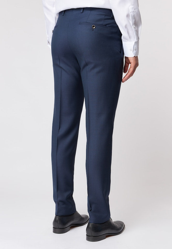 Roy Robson Regular Fit Reda Wool Suit Trousers - Blue