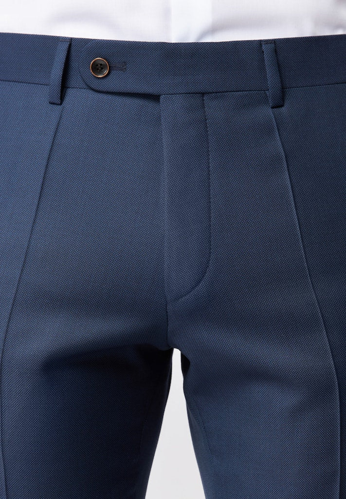 Roy Robson Regular Fit Reda Wool Suit Trousers - Blue