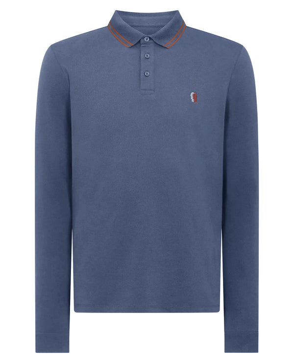 Remus Long Sleeved Polo - Blue