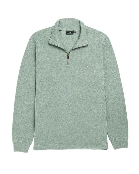 Rodd &amp; Gunn Alton Ave Zip Neck Sweatshirt - Sage