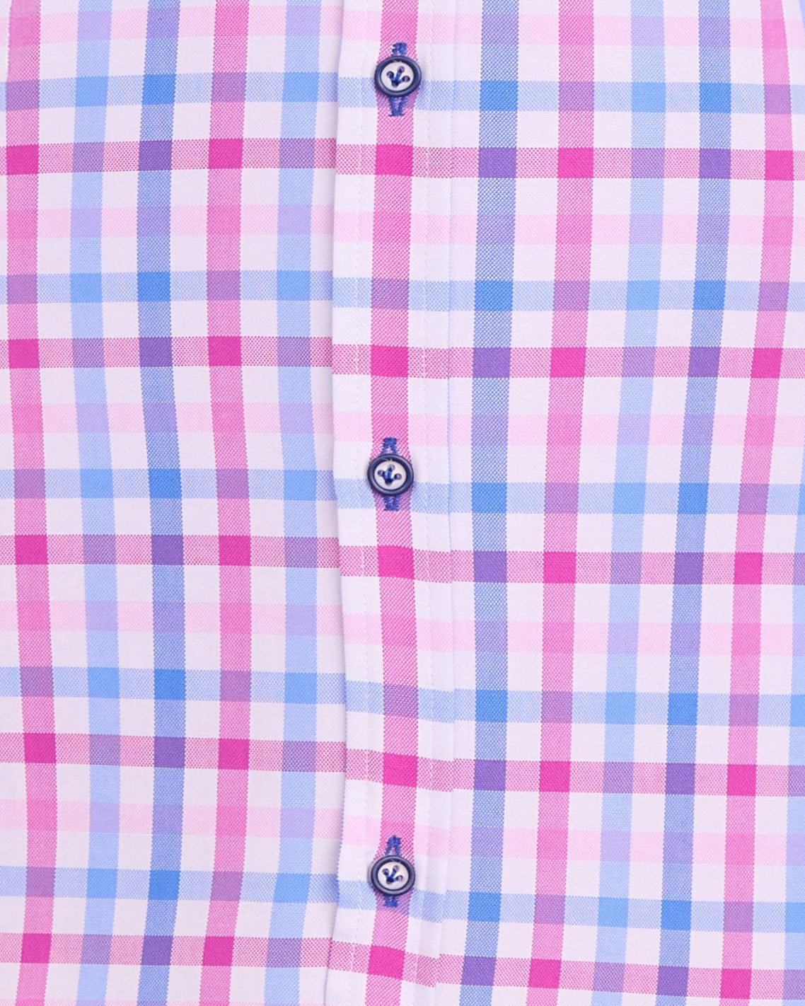 Andre Dee Short Sleeve Casual Check Shirt - Pink
