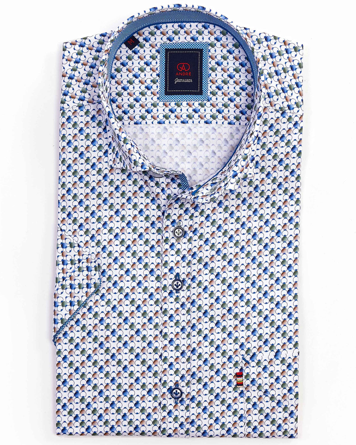 Andre &#39;Mainz&#39; Short Sleeved Shirt - Sage