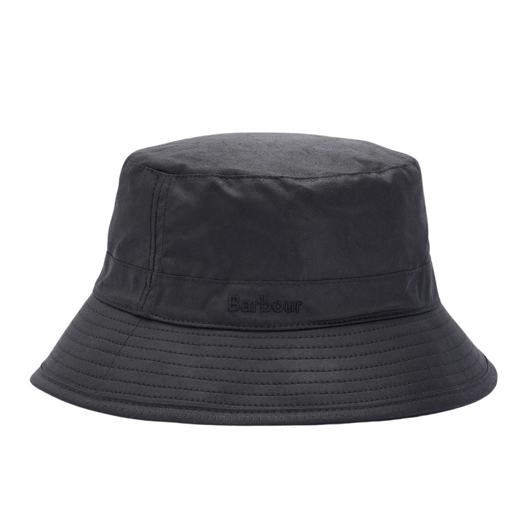 Barbour Wax Sports Hat Black Galvin for Men