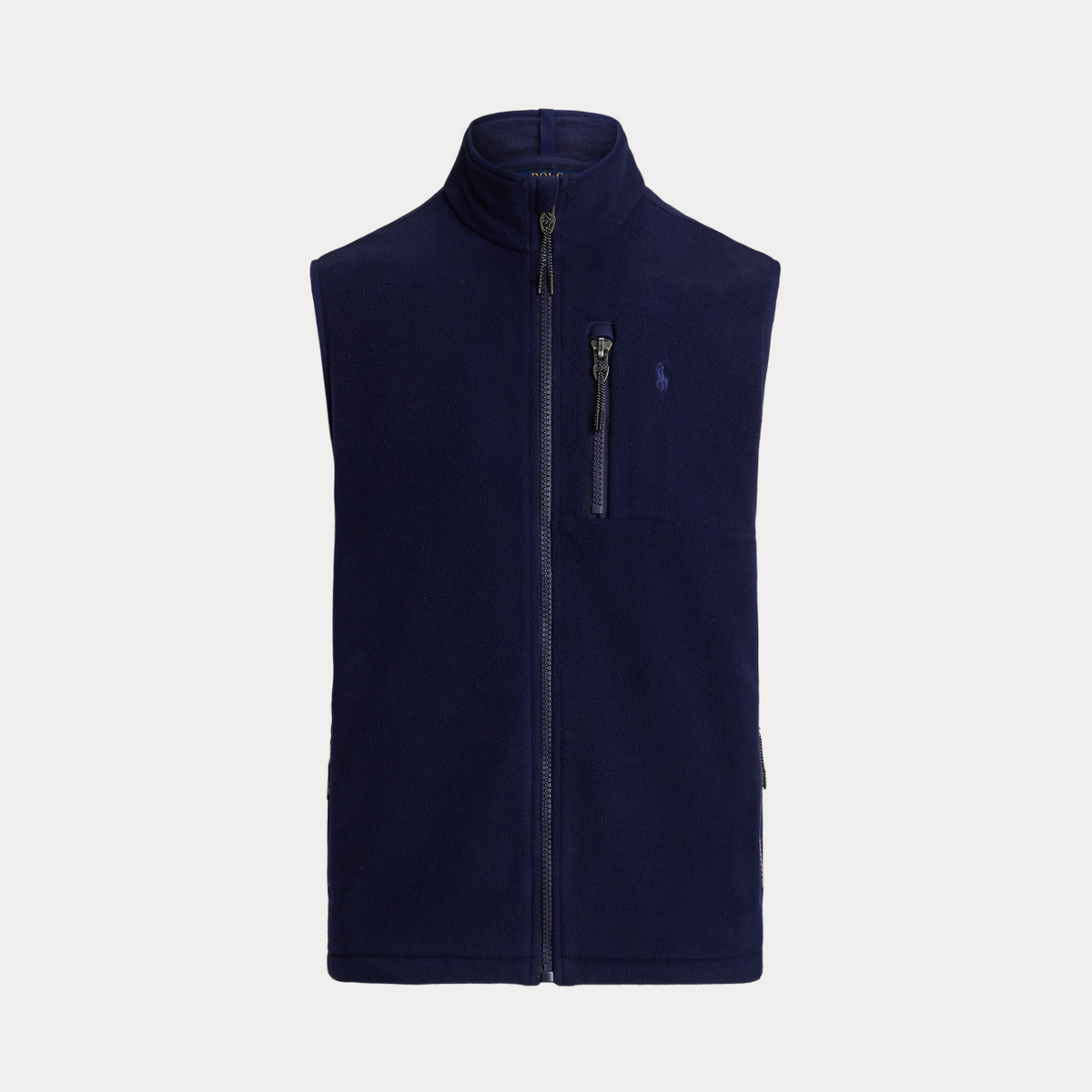 Polo Ralph Lauren Brushed Fleece Mockneck Vest - Navy