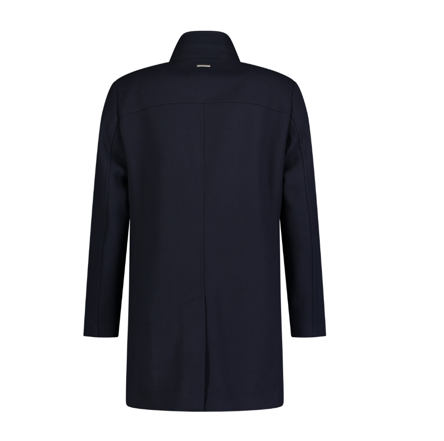 Roy Robson Mantel Wool Coat - Navy