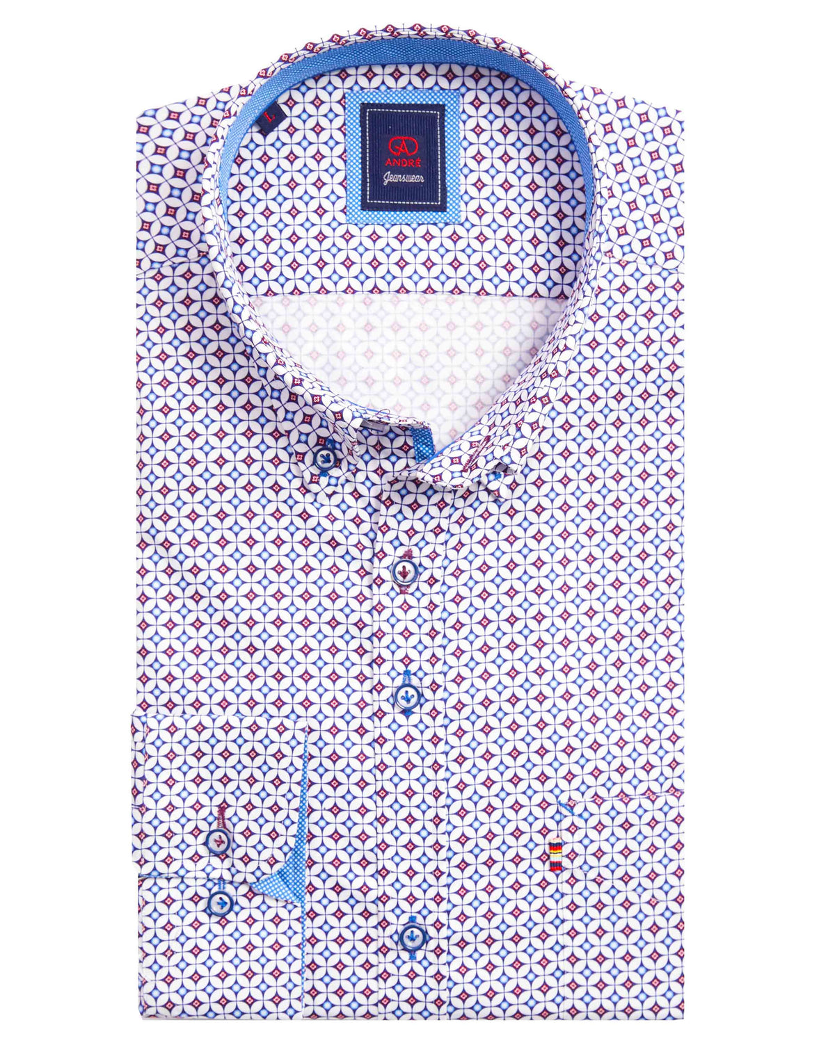 Andre &#39;Sienna&#39; Casual Shirt - Burgundy