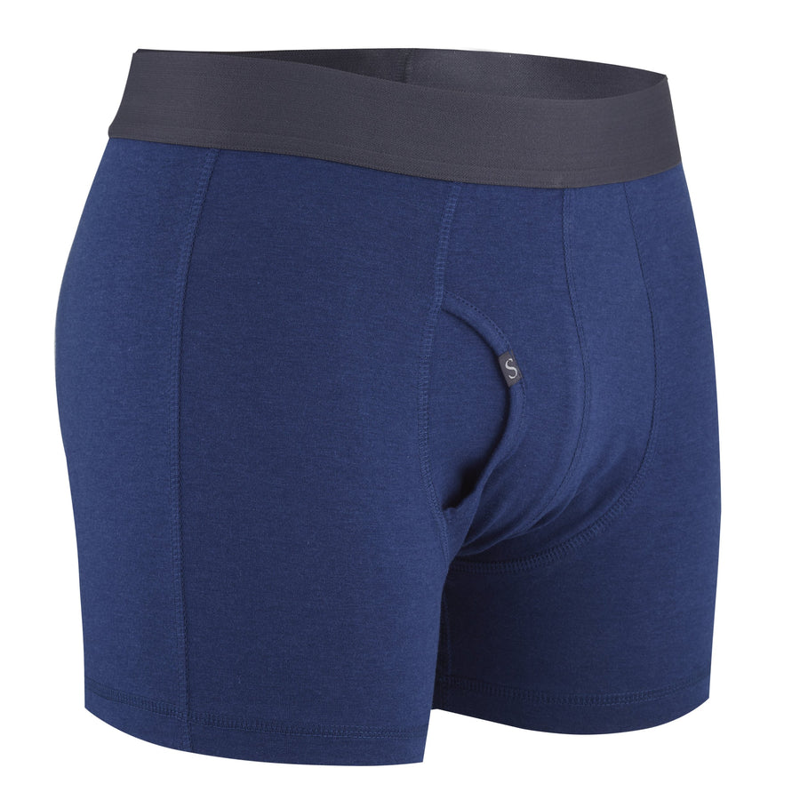 STÓR Bamboo Luxe Boxer Briefs - Navy
