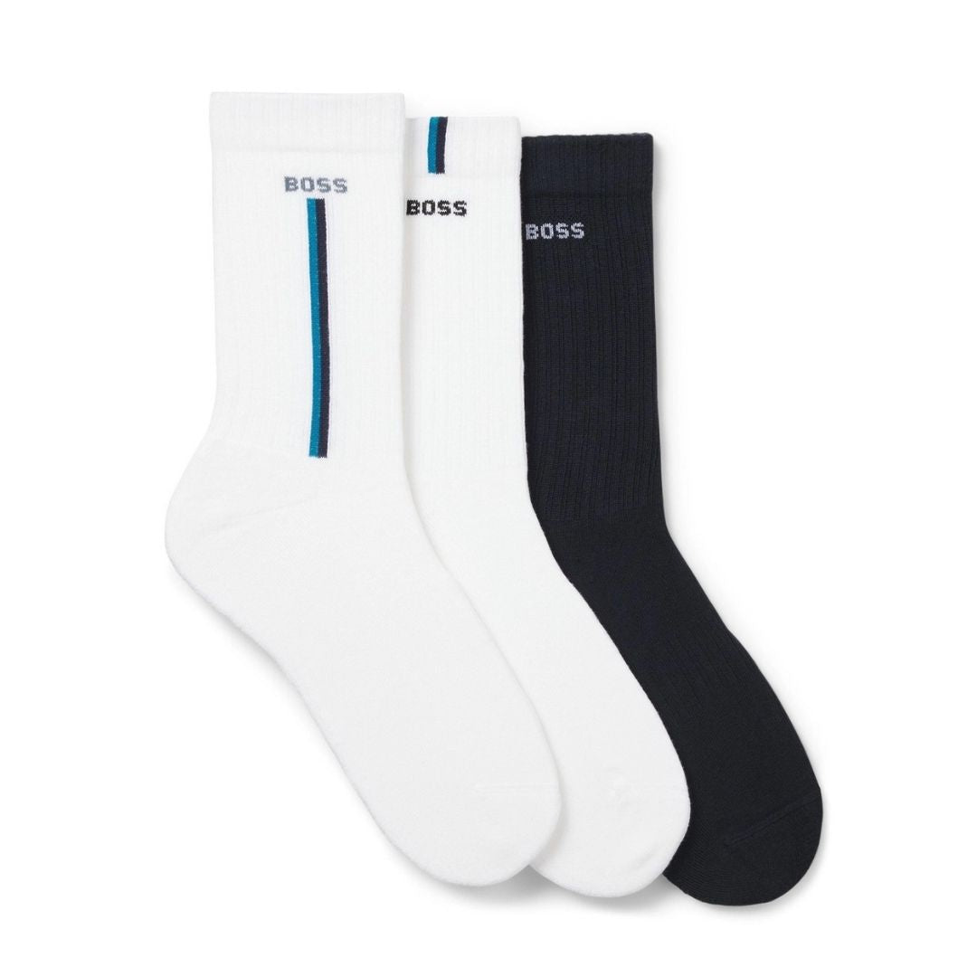 Boss 3 Pack Sports Socks - MULTI