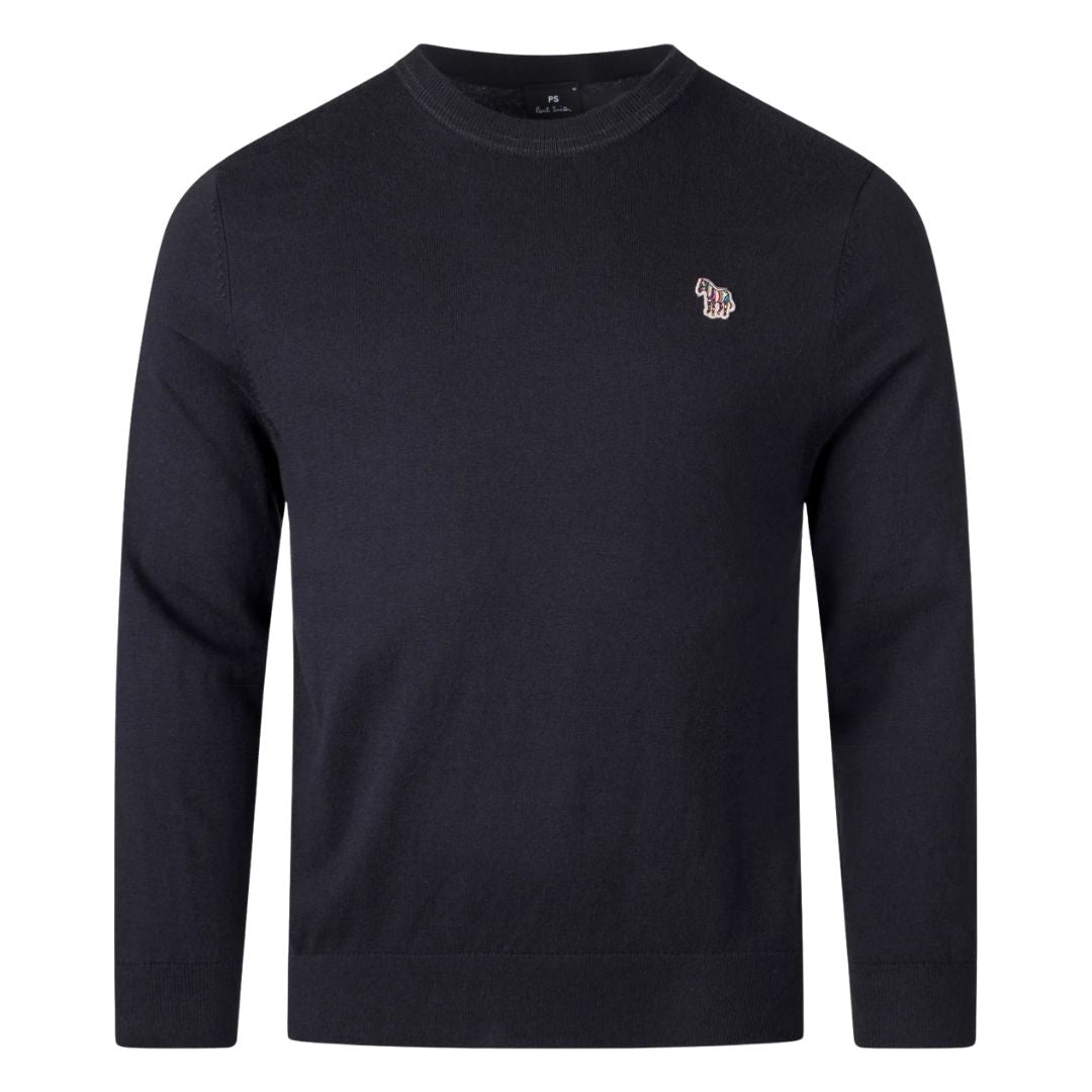 Paul Smith Zebra Badge Sweater - Navy Blue