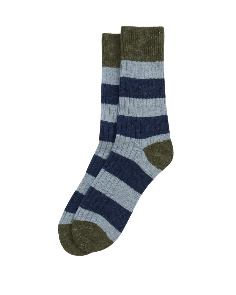 Barbour Houghton Stripe Socks - Blue