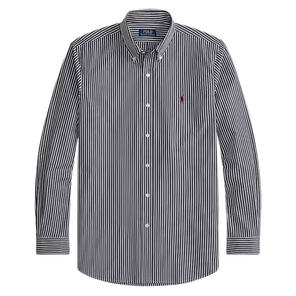 Polo Ralph Lauren Slim Fit Striped stretch Poplin Shirt - Navy