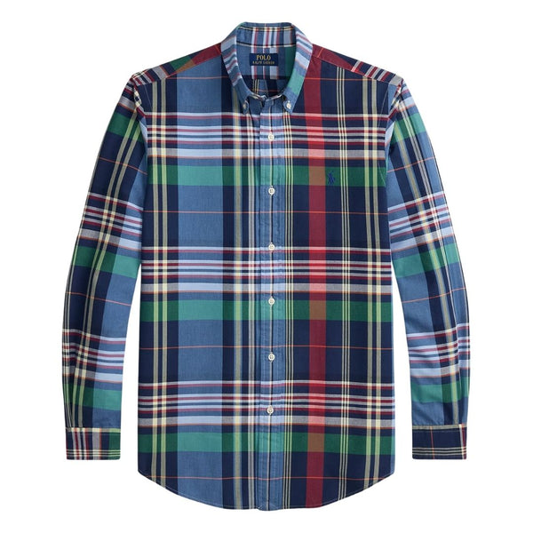 Polo Ralph Lauren Custom Fit Plaid Oxford Shirt - MULTI