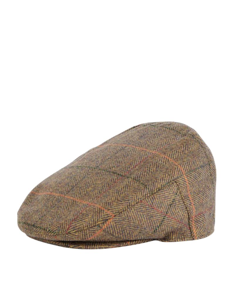 Barbour Wilkin Flat Cap - Olive Green