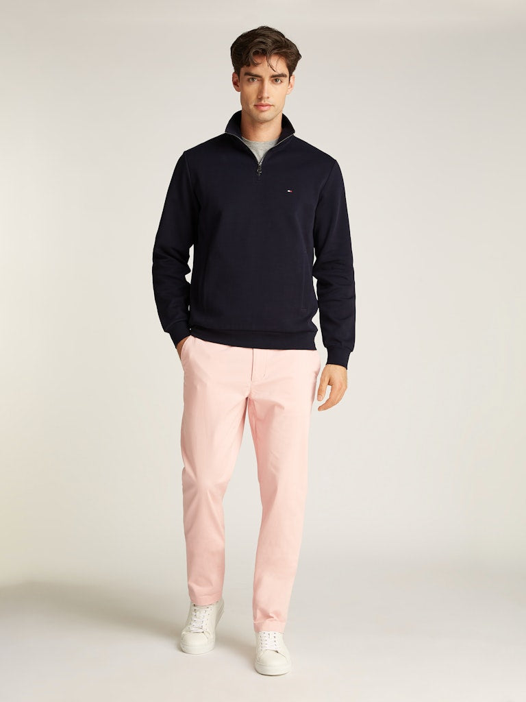 Tommy Hilfiger Quarter-Zip Intechno Knit Sweatshirt - Navy