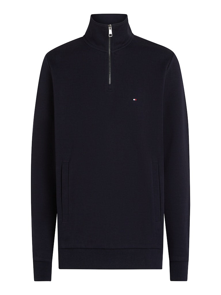 Tommy Hilfiger Quarter-Zip Intechno Knit Sweatshirt - Navy