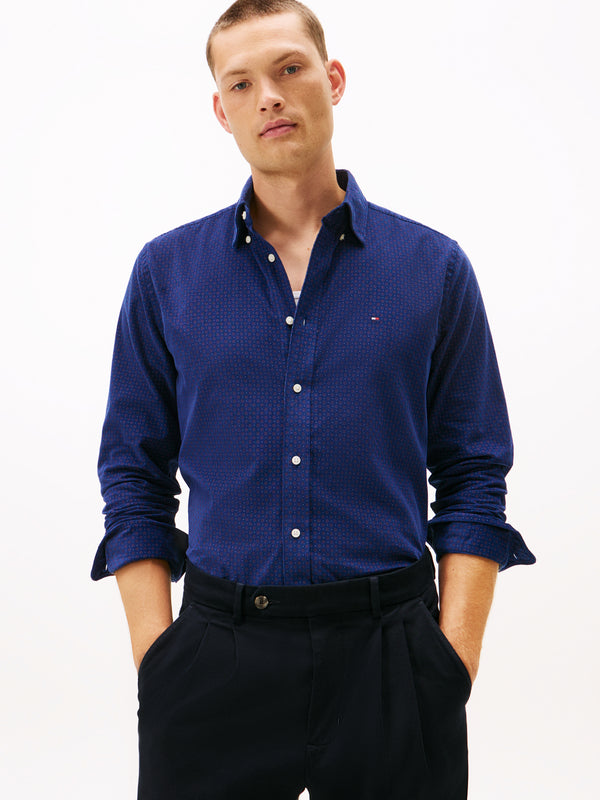 Tommy Hilfiger Corduroy Printed Shirt - Navy