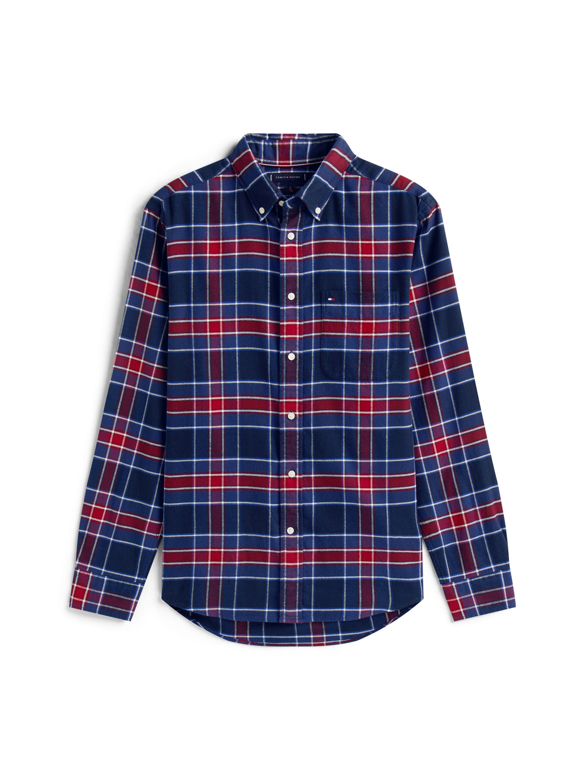 Tommy Hilfiger Hero Flannel Tartan Shirt - Navy