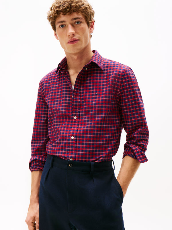 Tommy Hilfiger Heritage Oxf Seas Check Shirt - Red