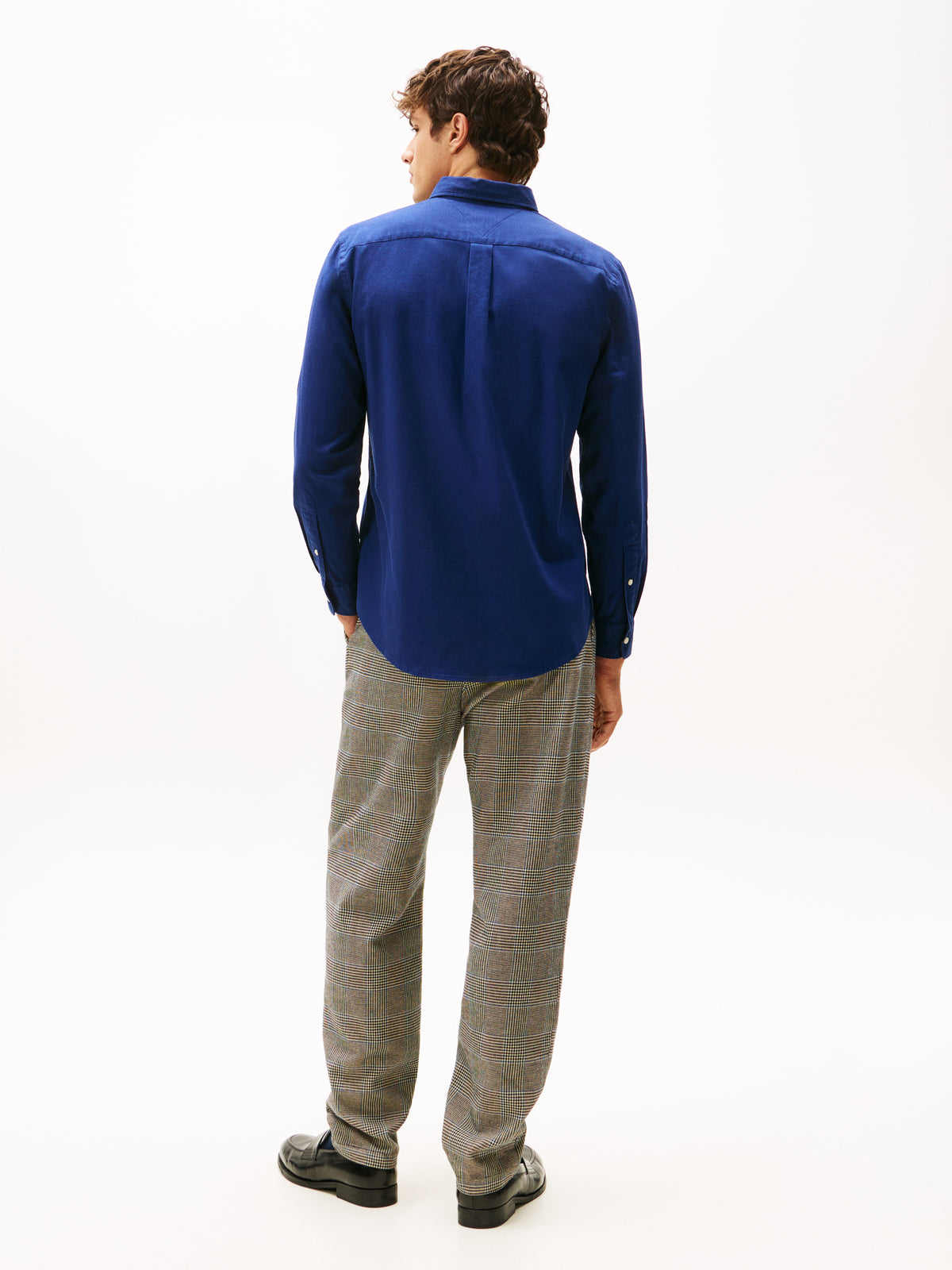 Tommy Hilfiger Flex Flannel Solid Shirt - Blue