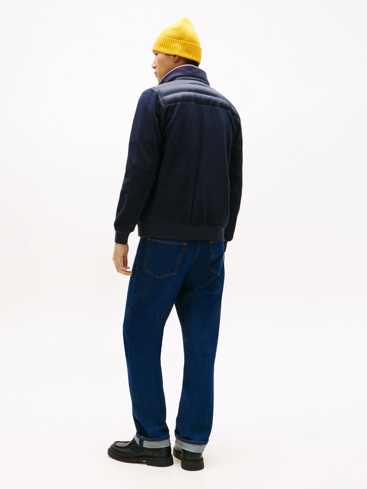 Tommy Hilfiger Mix Media Essential Zip Thru - Navy