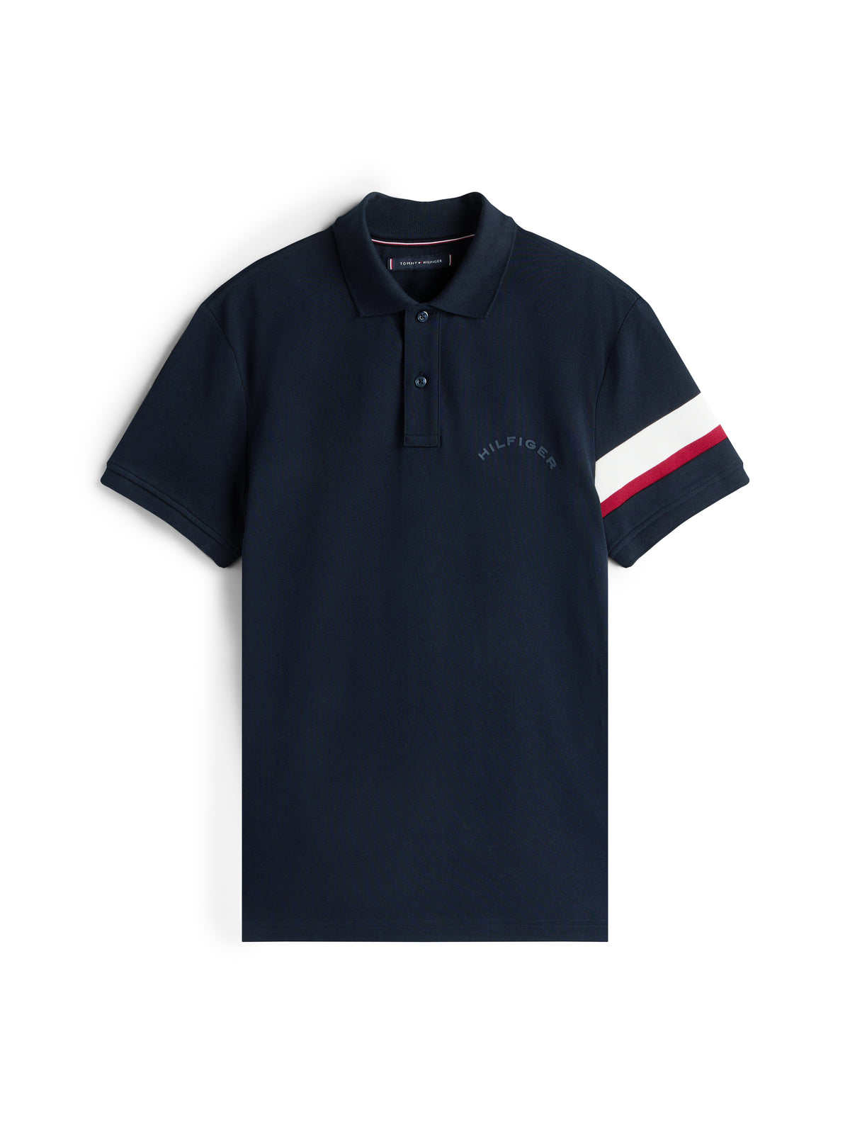 Tommy Hilfiger RWB Sleeve Tape Polo Shirt - Navy