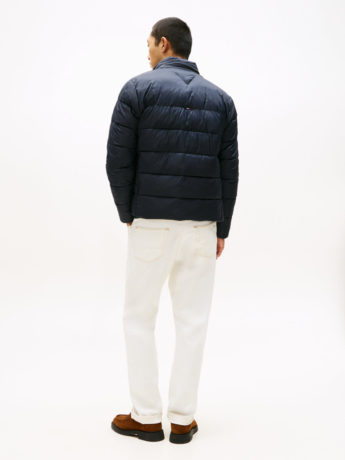 Tommy Hilfiger Mid Weight Stand Collar Quilted Jkt - Navy