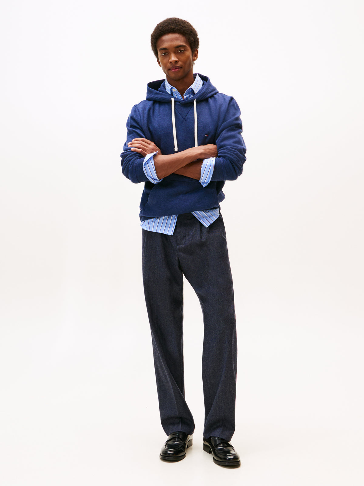 Tommy Hilfiger Essential Fleece Hoody - Blue